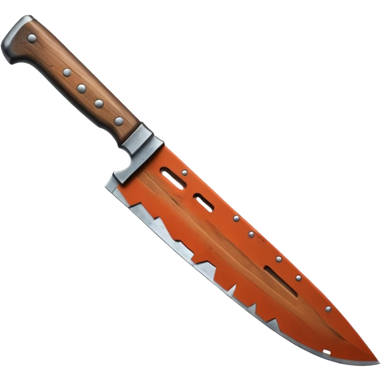 a big machete from the Friday the 13th movie emoji