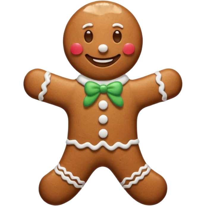 gingerbread man emoji