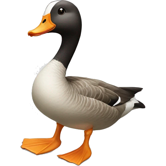 Goose goose duck with weapom emoji