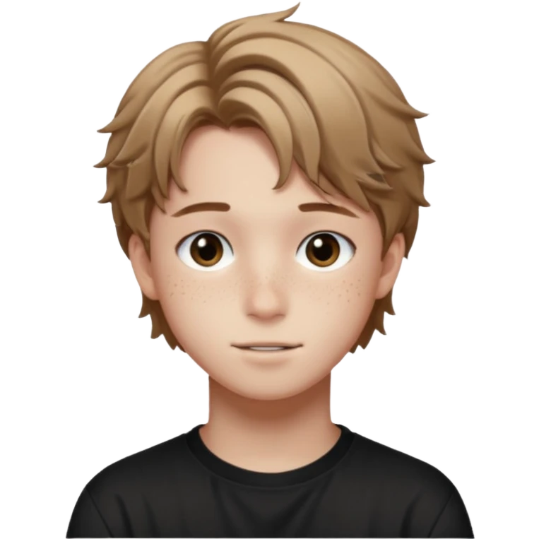 felix of stray kids light brunnete emoji