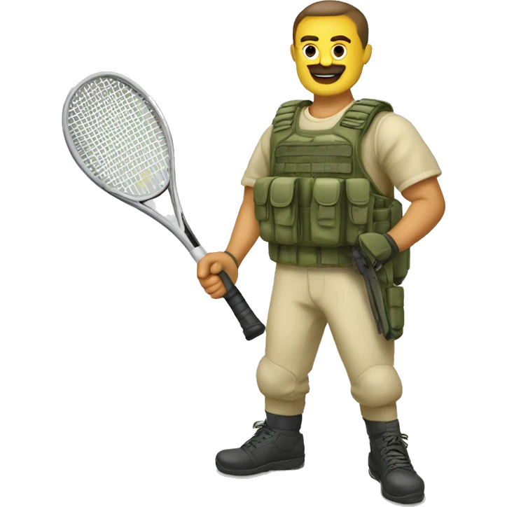 Soldado con tenis emoji