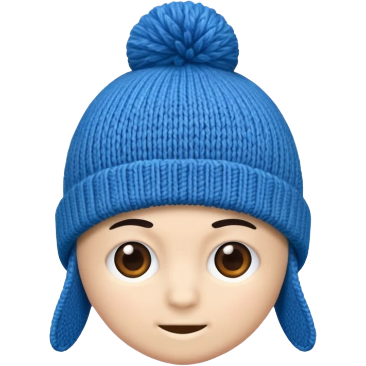 Blue beanie emoji