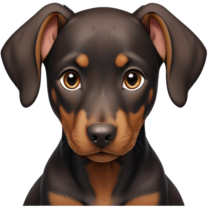 cinematic-noble-doberman puppy-portrait-emoji,-poised-and-regal,-with-a-strong,-athletic-build-and-a-lustrous,-well-groomed-black and tan fur,-deep-set-soulful-brown-eyes,-simplified-yet-sharp-and-sophisticated-features,-highly-detailed, emoji