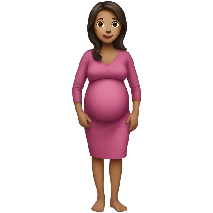 Pregnant brunette emoji