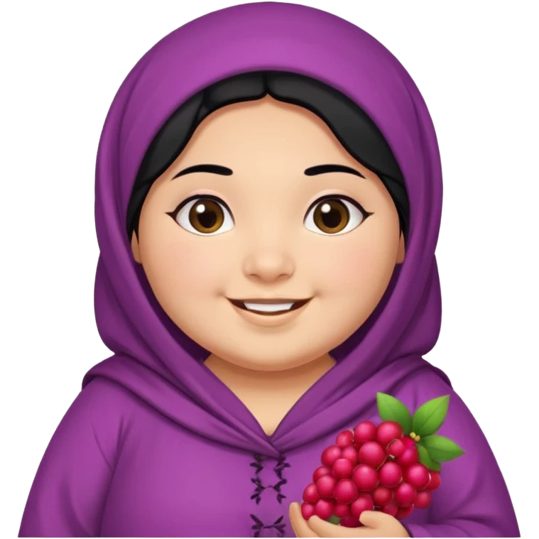 Cute moroccan chubby berry emoji