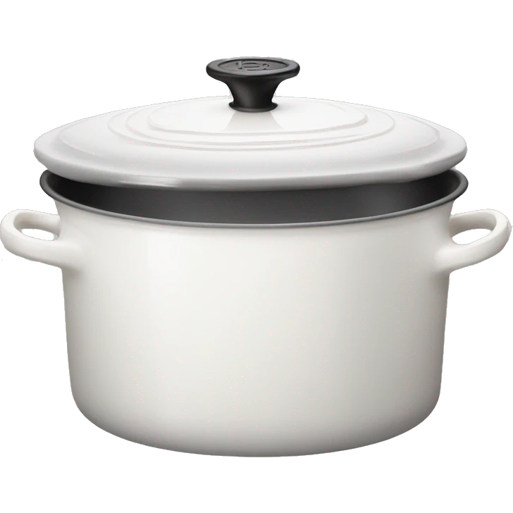 le creuset White Dutch oven emoji