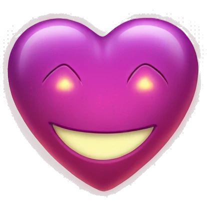 glowing heart emoji