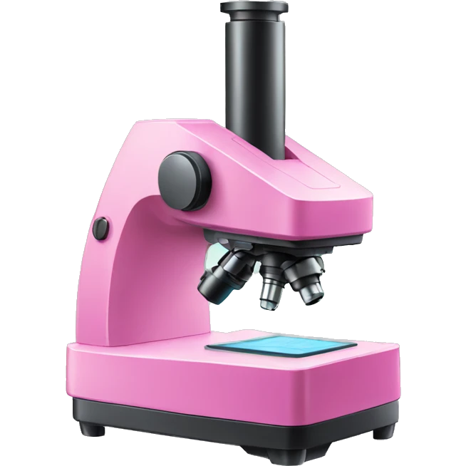 pink biology microscope emoji