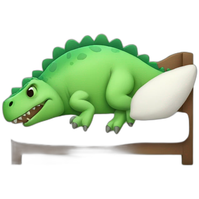 Dinosaur sleeping emoji