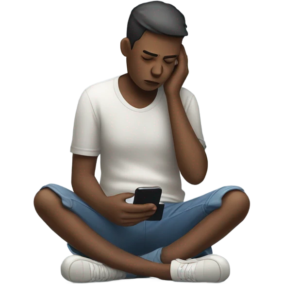 Social battery drained  emoji
