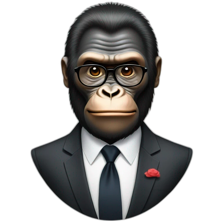 Gorilla meeting supreme leader Kim Yong UN emoji
