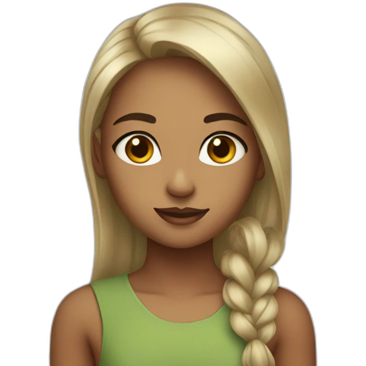Cute female foy emoji