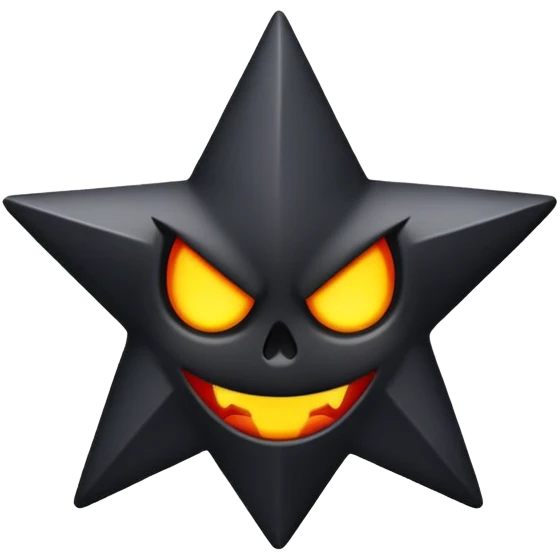 Quiero un emoji de la estrella del demonio pero que le falte la última línea al dibujo emoji