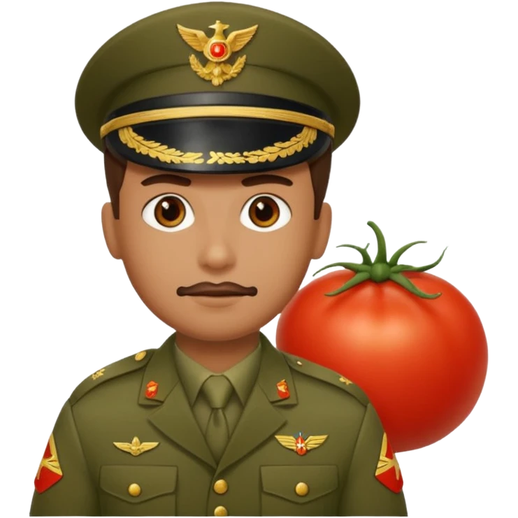 Tomate als Panzerkomandant emoji