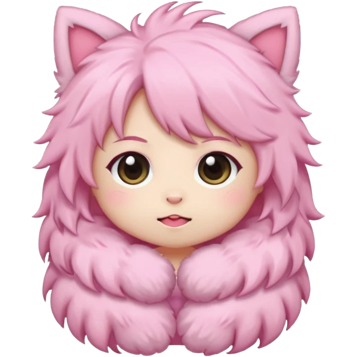 Chibi aesthetic cute pink emoji