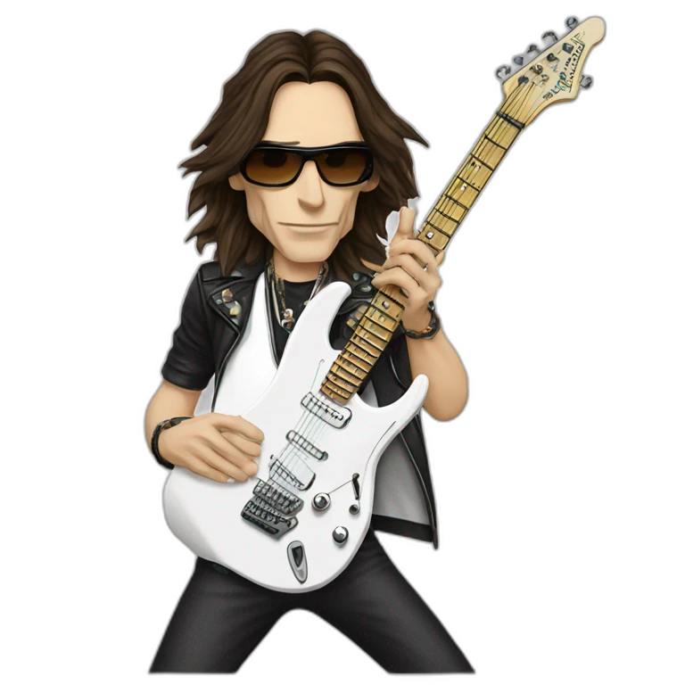 Steve vai guitarra blanca emoji
