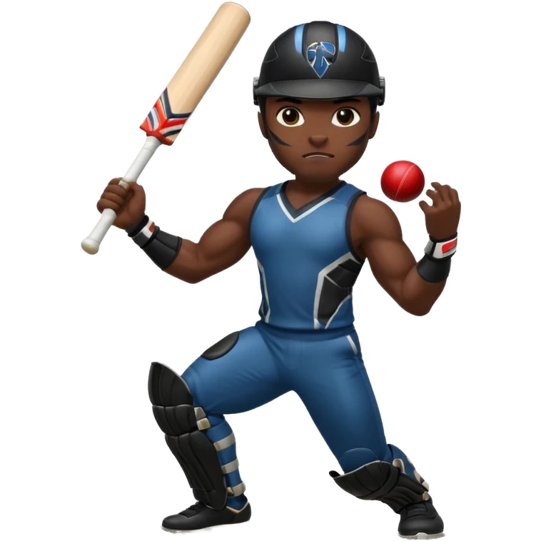 Black Panther in cricket emoji