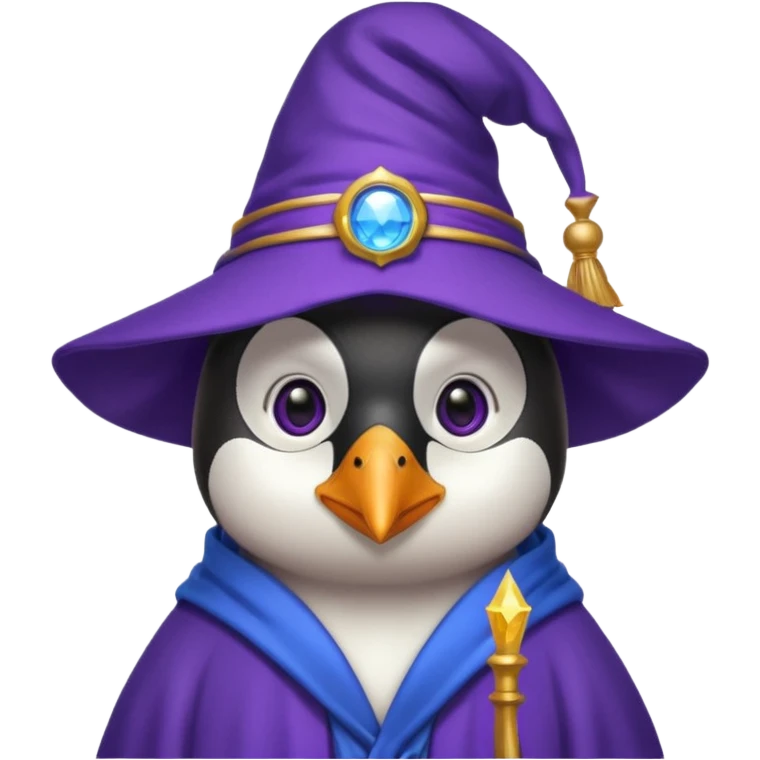 Penguin Wizard emoji