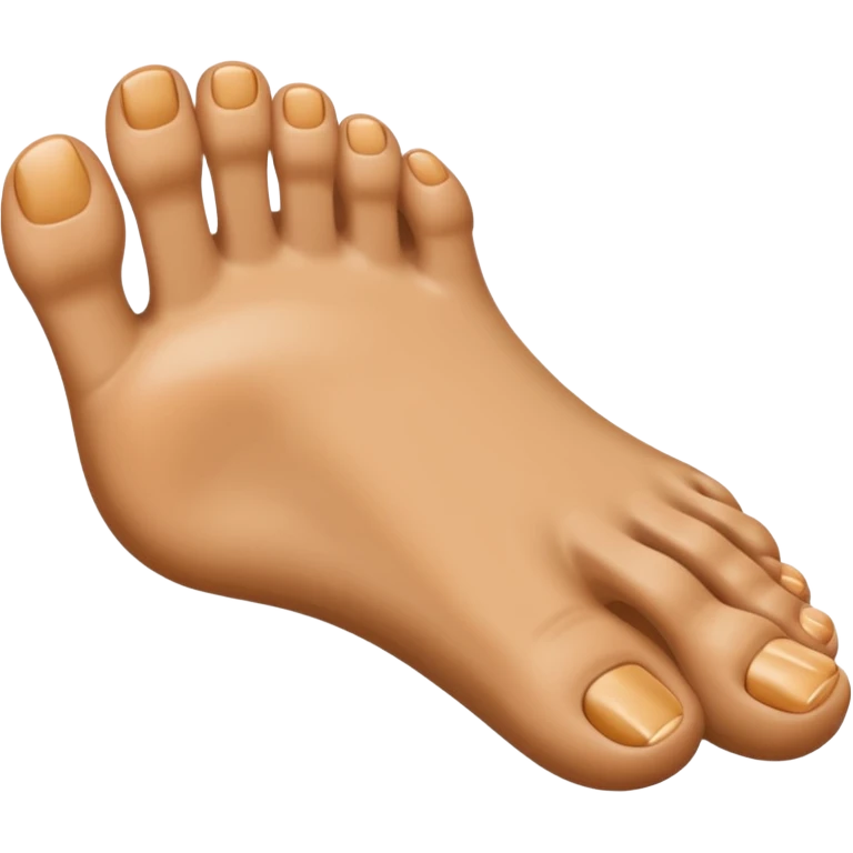 a foot that instead of toes has fingers emoji
