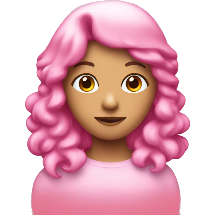 Christmas pink emoji