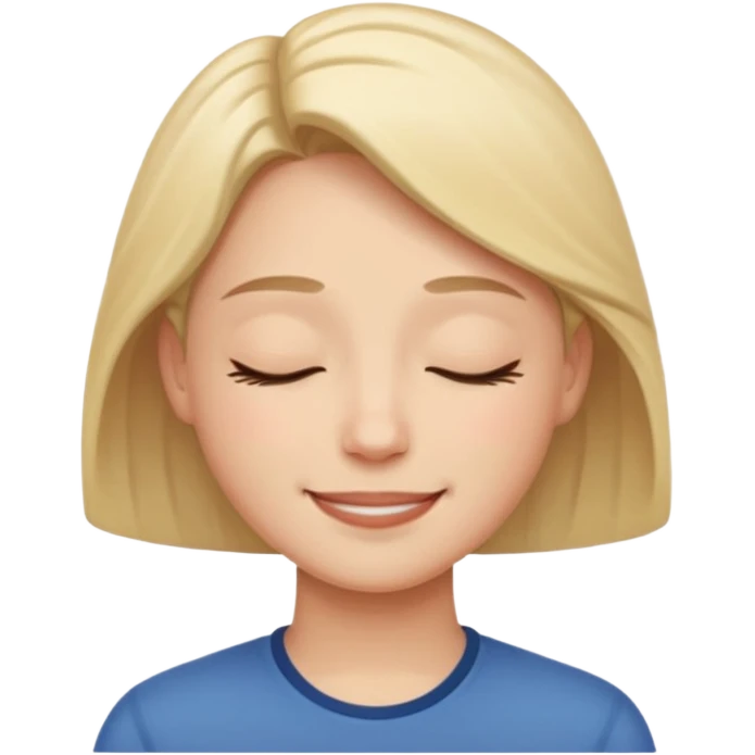 A ⭐ SMILE SOFTLY EYES CLOSED emoji