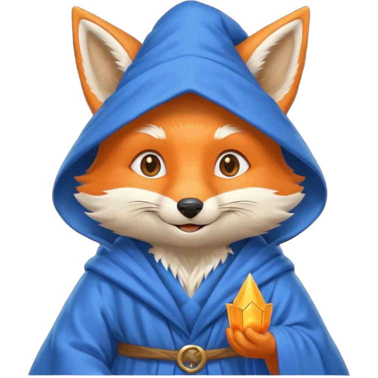 happy wizard fox emoji