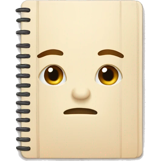Beige notebook emoji