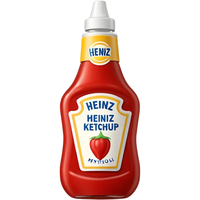 One Heinz Ketchup Sachets 10ml and One Heinz Mayonnaise Sachets 10ml nella stessa emoji (senza faccina) emoji