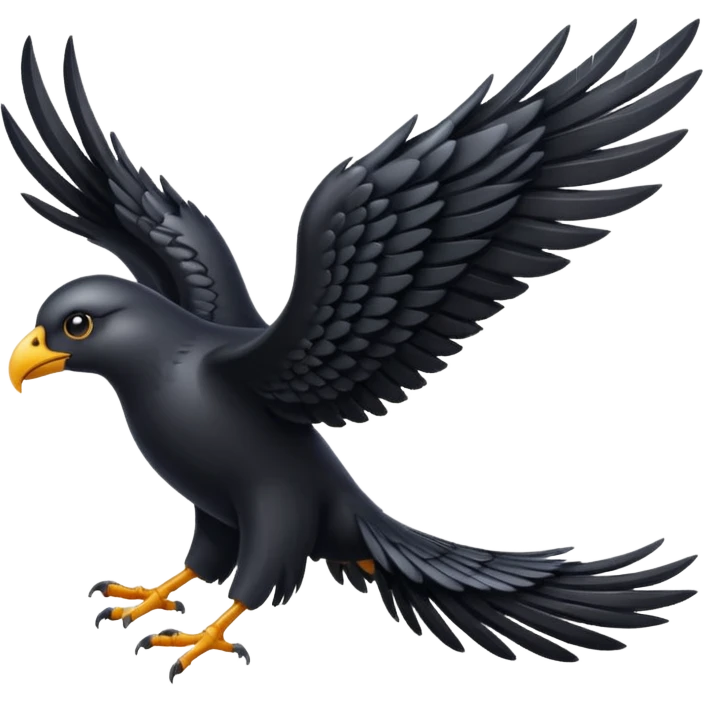 black wing emoji