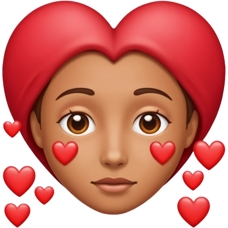 cara de corazones  emoji