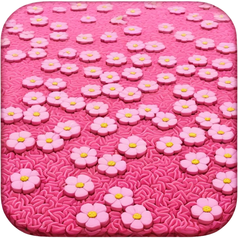van gogh style pink SPAM  meat flowers landscape emoji