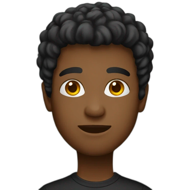 black t-shirt emoji