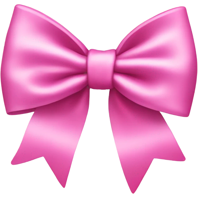 pink hair bow emoji