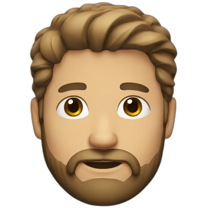 Brad with a beard emoji