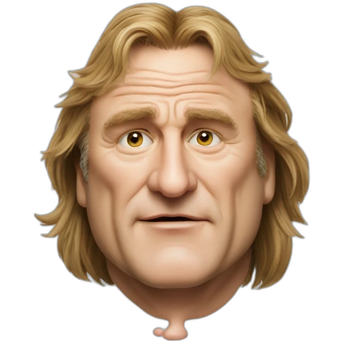 Gérard Depardieu drink a berr emoji