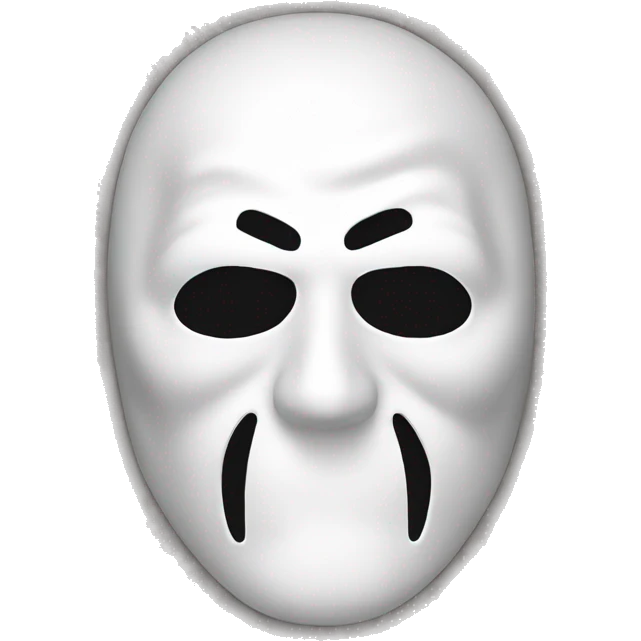 Ghostface mask emoji