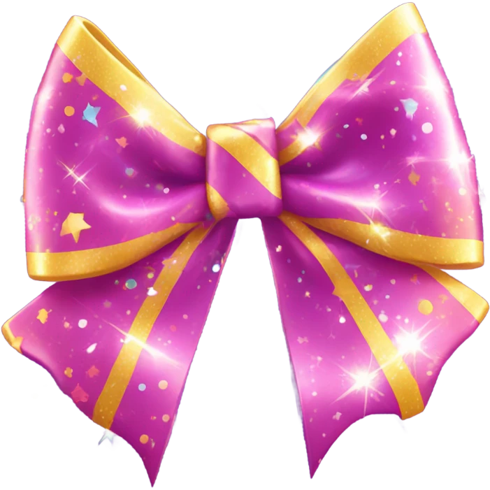 Sparkling bow emoji