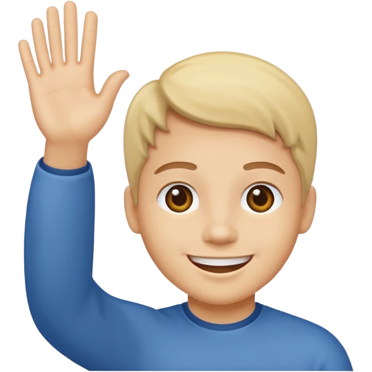 Person waving emoji