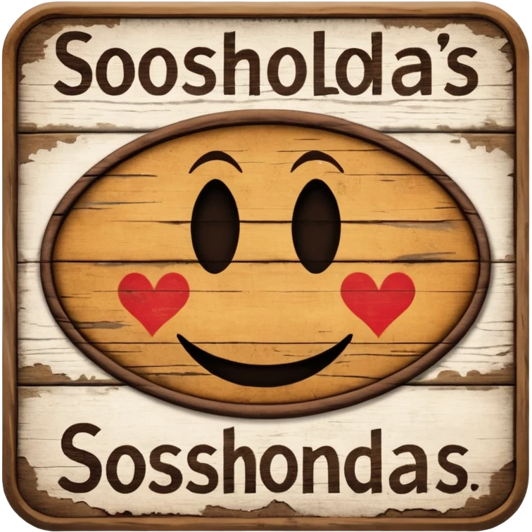 make a sign with "SOSHOLONDAS" emoji