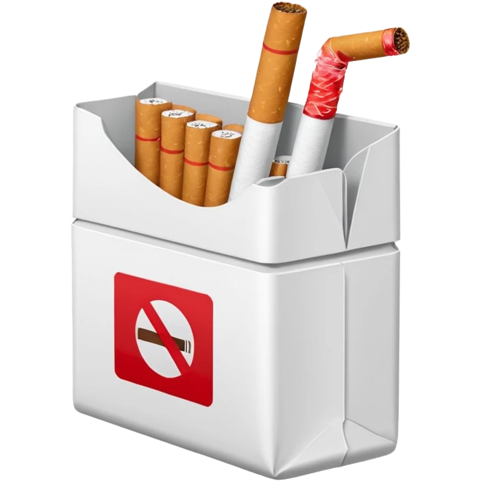 WITH A WHOLE PACK OF CIGARETTES
 emoji