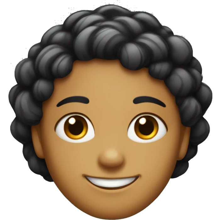 smiling face with black cheriies instead of pupils emoji