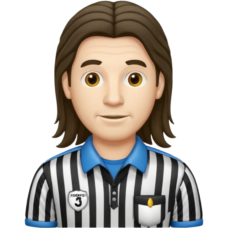 long-haired referee emoji