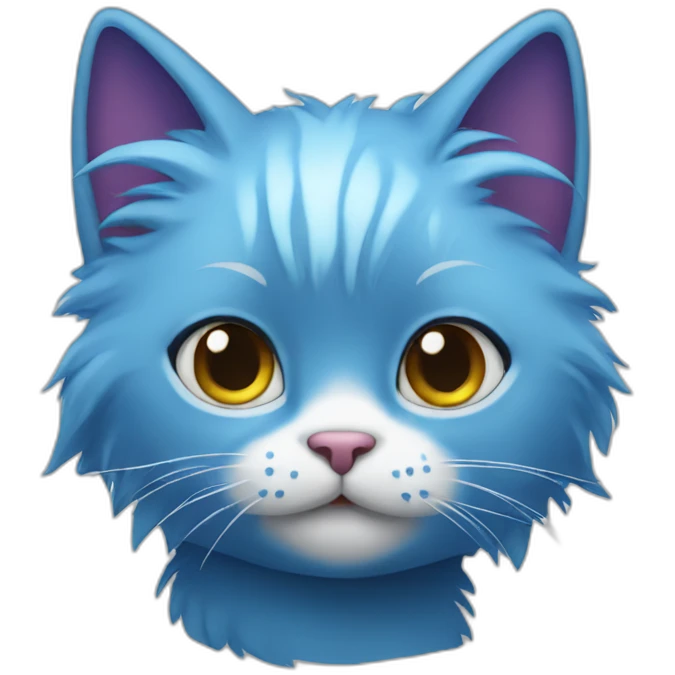 cat with blue hair emoji