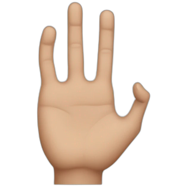 Closed hand with raised ring finger emoji