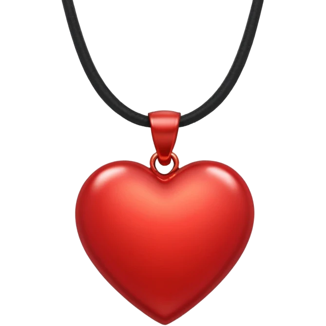 Heart charm – small red heart pendant emoji