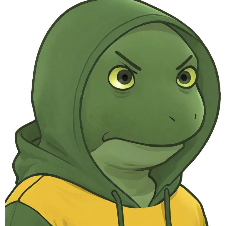bright and expressive male visionary, fair skin, tousled golden hair, wide joyful eyes, wearing a green hoodie over a yellow tee, one hand raised with a glowing lightbulb, waist-up, front-facing emoji