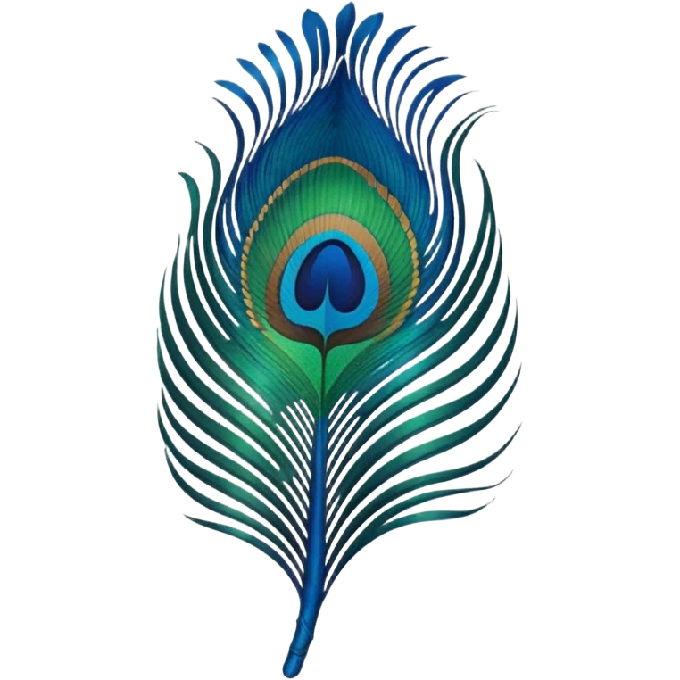 Peacock feather emoji