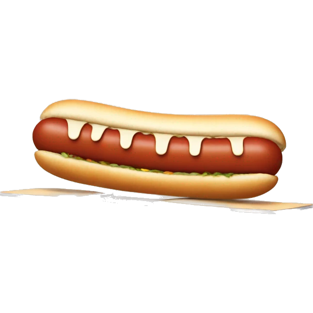 A hotdog playing ping pong  emoji