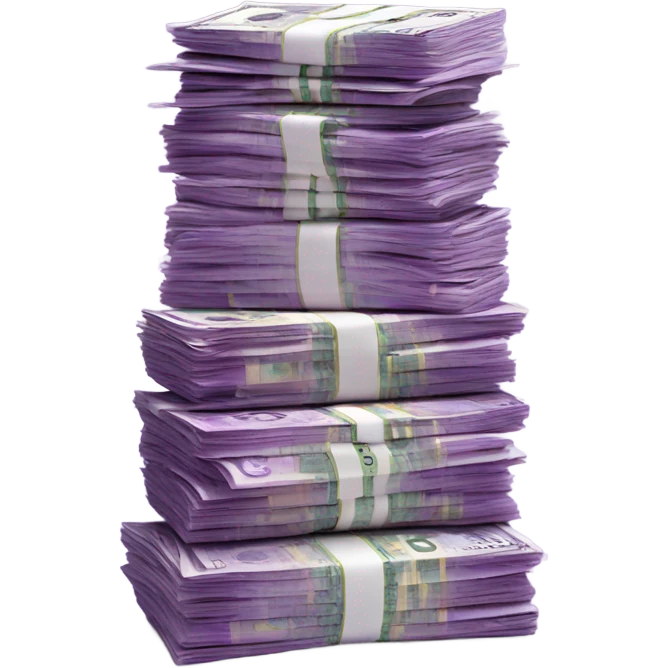 Purple money emoji
