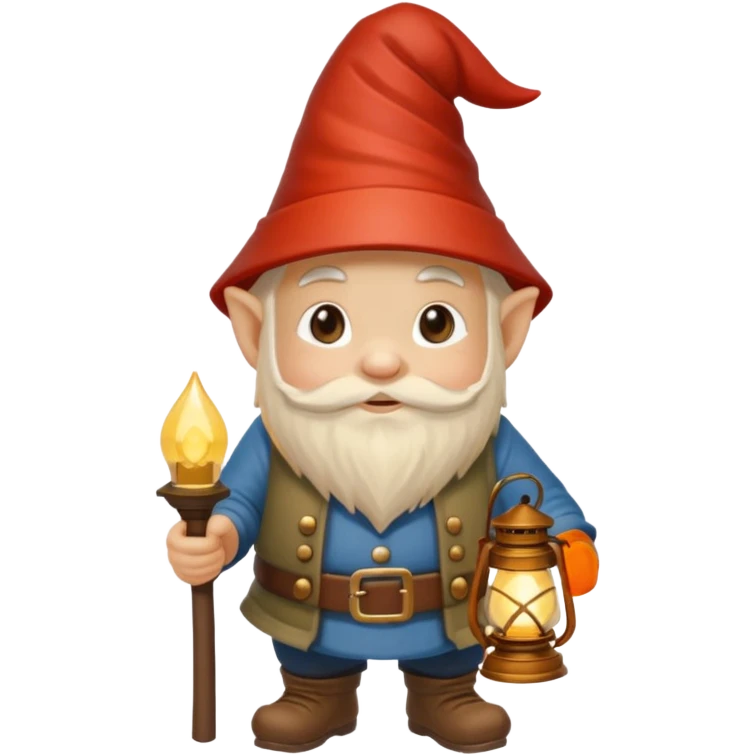 gnome with lantern emoji